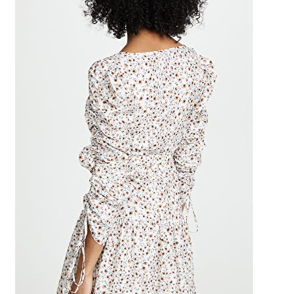 NWT NICHOLAS RUCHED SLEEVE BTTN FRONT DRESS 0 - Picture 6 of 13